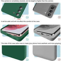 Luxury silicone case for Samsung Galaxy S24, S20, S21, S22, S23, Note 10, 20 with sleek design and liquid protection.