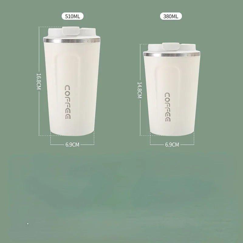 Stainless Steel Smart Coffee Tumbler Thermos Cup with Intelligent Temperature Display Portable Travel Mug 380ml 510ml - MANDOTOS