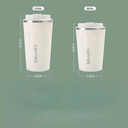 Stainless Steel Smart Coffee Tumbler Thermos Cup with Intelligent Temperature Display Portable Travel Mug 380ml 510ml - MANDOTOS