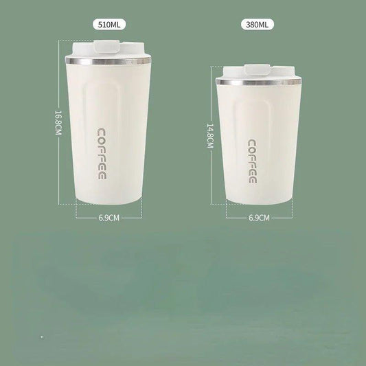 Stainless Steel Smart Coffee Tumbler Thermos Cup with Intelligent Temperature Display Portable Travel Mug 380ml 510ml - MANDOTOS