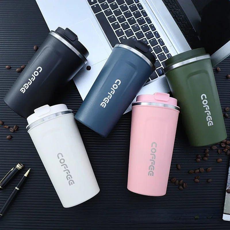 Stainless Steel Smart Coffee Tumbler Thermos Cup with Intelligent Temperature Display Portable Travel Mug 380ml 510ml - MANDOTOS