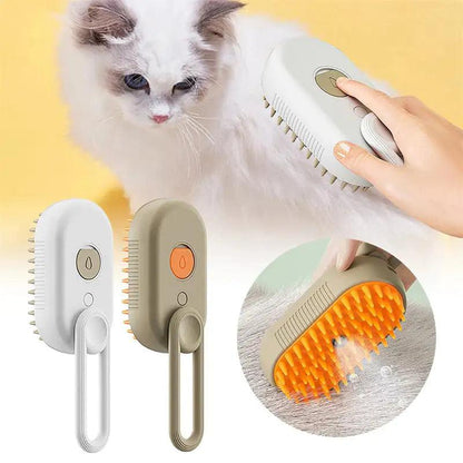 Steamy Pet Grooming Brush - MANDOTOS