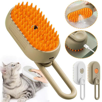 Steamy Pet Grooming Brush - MANDOTOS