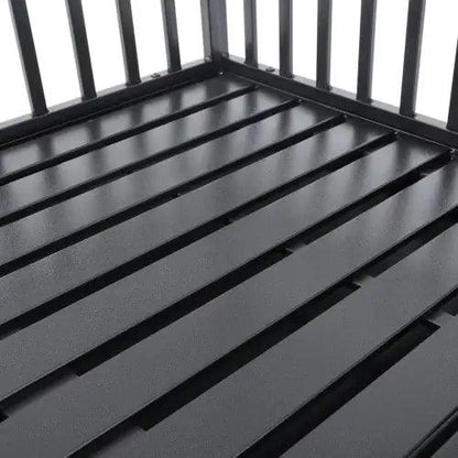 Sturdy Canine Kennel with Roof and Windows - MANDOTOS