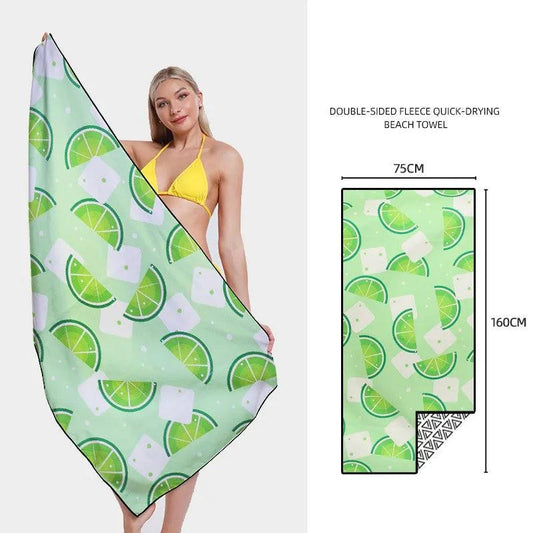SwiftDry Patterned Beach Towel - MANDOTOS