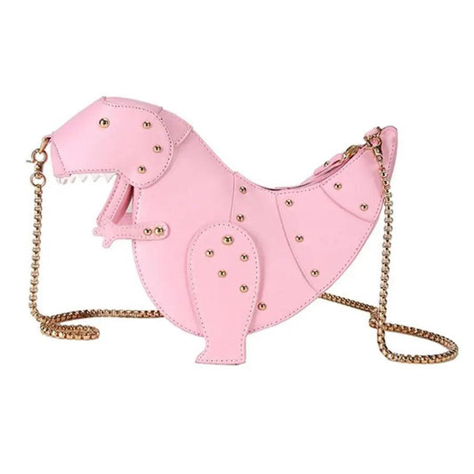 T-Rex Theme Leather Tote - MANDOTOS