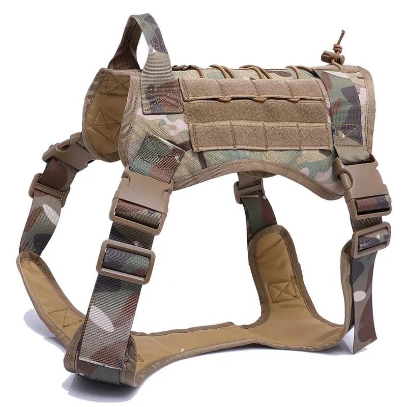 Tactical Control Dog Harness with Leash - MANDOTOS