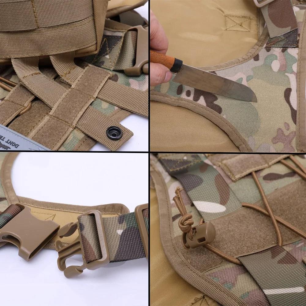 Tactical Control Dog Harness with Leash - MANDOTOS