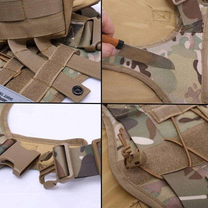 Tactical Control Dog Harness with Leash - MANDOTOS