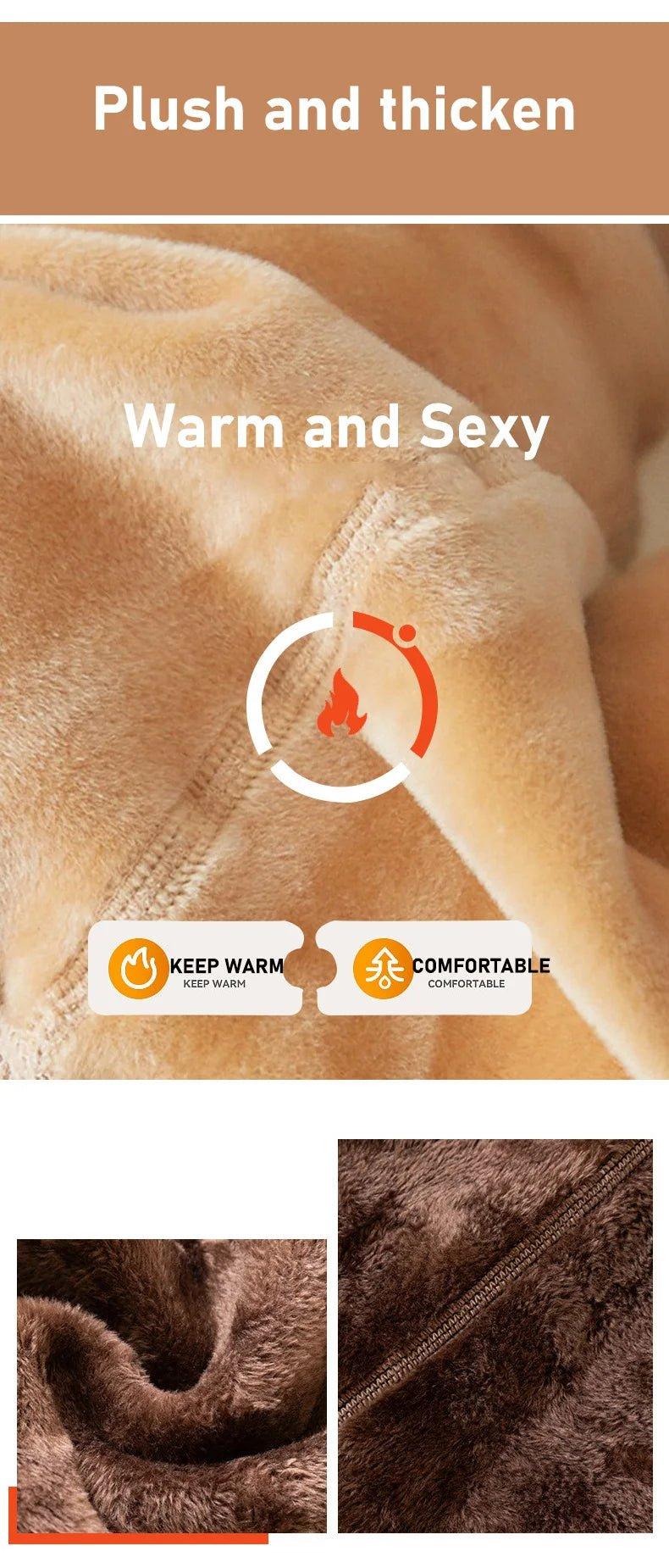 Winter Warmth High Waist Thermal Tights - Sexy & Slim Fit! - MANDOTOS