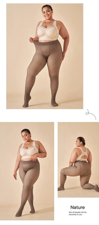 Winter Velvet Fleece Thermal Tights - High Waist Slim PantyhoseMANDOTOS