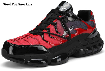 Unisex Steel Toe Work Sneakers - Lightweight, Non-Slip Safety - MANDOTOS