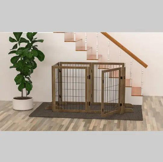 WideSpan 144" Pet Gate with Door - MANDOTOS