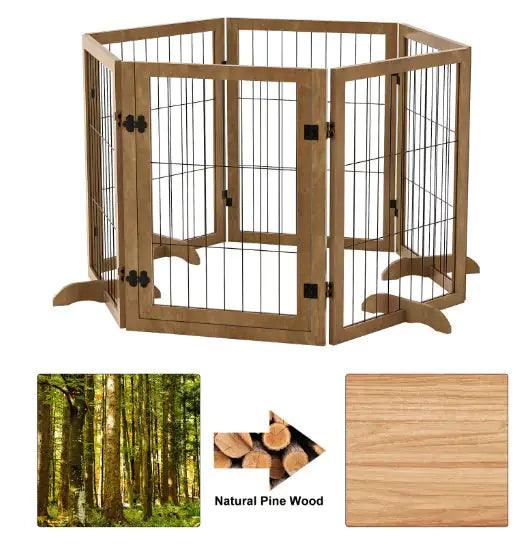 WideSpan 144" Pet Gate with Door - MANDOTOS
