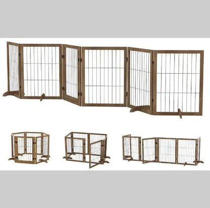 WideSpan 144" Pet Gate with Door - MANDOTOS
