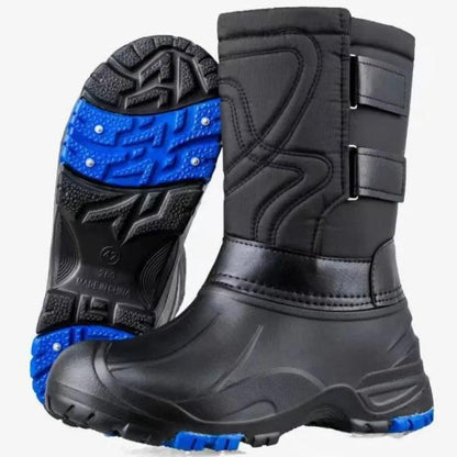 Winter Men's Outdoor Boots Warm Waterproof Snow Boots for Men Fishing Boots Men's Non-slip Hiking Boots Male Sneakers Work Boots - MANDOTOS