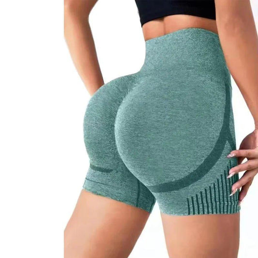 Women Yoga Shorts High Waist Workout Shorts Fitness Yoga Lift Butt Fitness Ladies Yoga Gym Running Short Pants Sportswear - MANDOTOS