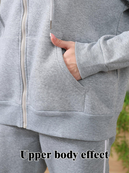 Women's Long Sleeved Hoodie Set - MANDOTOS
