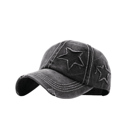 Star Denim Baseball Cap - MANDOTOS