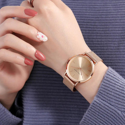 Rose Gold Stainless Steel Ladies' Watch - MANDOTOS